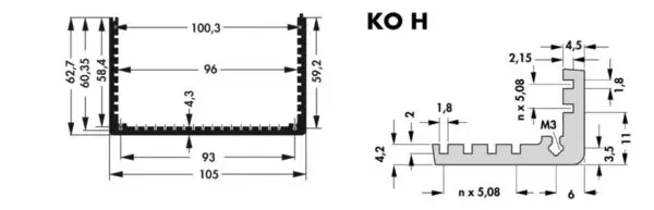 Enclosure profiles for combination cases - KO H 10 100 SA - Image 4