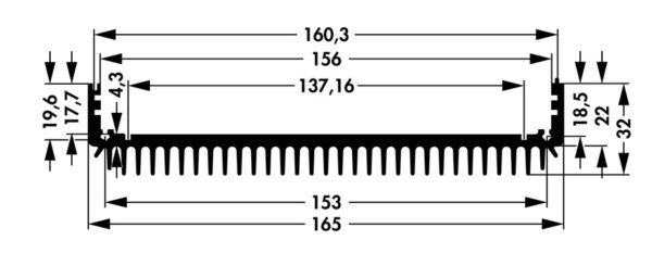 Enclosure profiles for combination cases - KO RL 2 KO LL 2 100 MS mit Deckel - Image 3