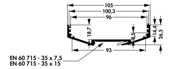 Enclosure profiles for combination cases - KO T 2 KO FR 1 100 TP - Image 2