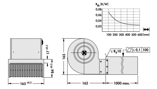 Cooling aggregates with radial fan - LA 26 600