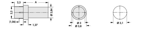 Light pipes for SMDs - LL 30 PRF 064