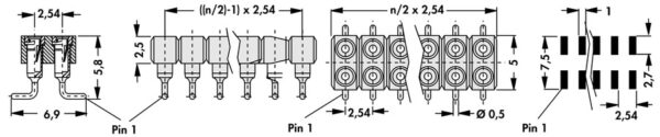 Female headers - MK 223 SMD 74 B SM - Image 2