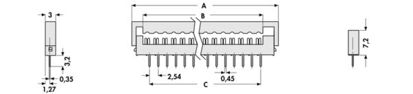 Printed circuit connector - SBAU 1 18 - Image 2