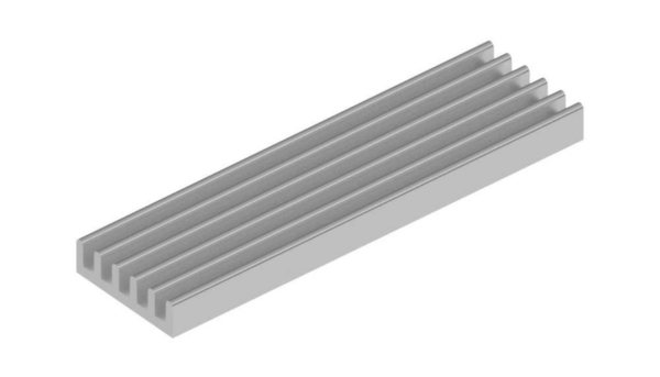 Standard extruded heatsinks - SK 476 75 AL