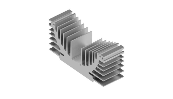 Standard extruded heatsinks - SK 698 75 AL