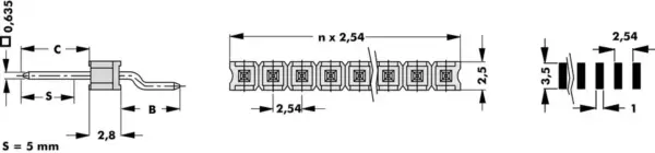 Male headers - SL 12 SMD 058 4 Z B SM - Image 2