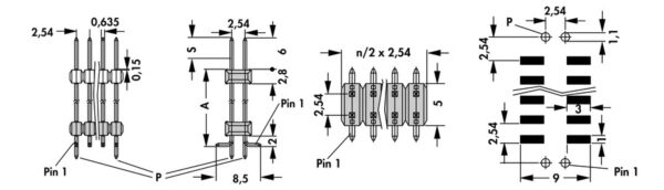 Male headers - SL 16 SMD 247 72 S - Image 2