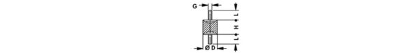 Vibration dampers and solder terminals - SMP 515 A 15