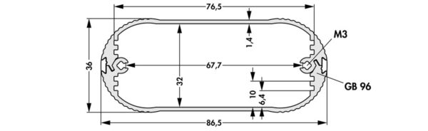 Miniature aluminium casing - TON 86 36 80 SA TB - Image 2