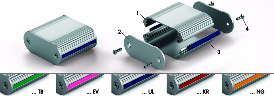 Miniature aluminium casing - TON 49 20 50 SA TB - Image 2