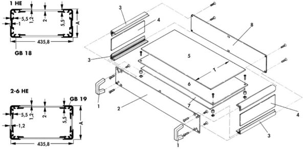 19" plug-in boxes - VES 1 300 DL - Image 3